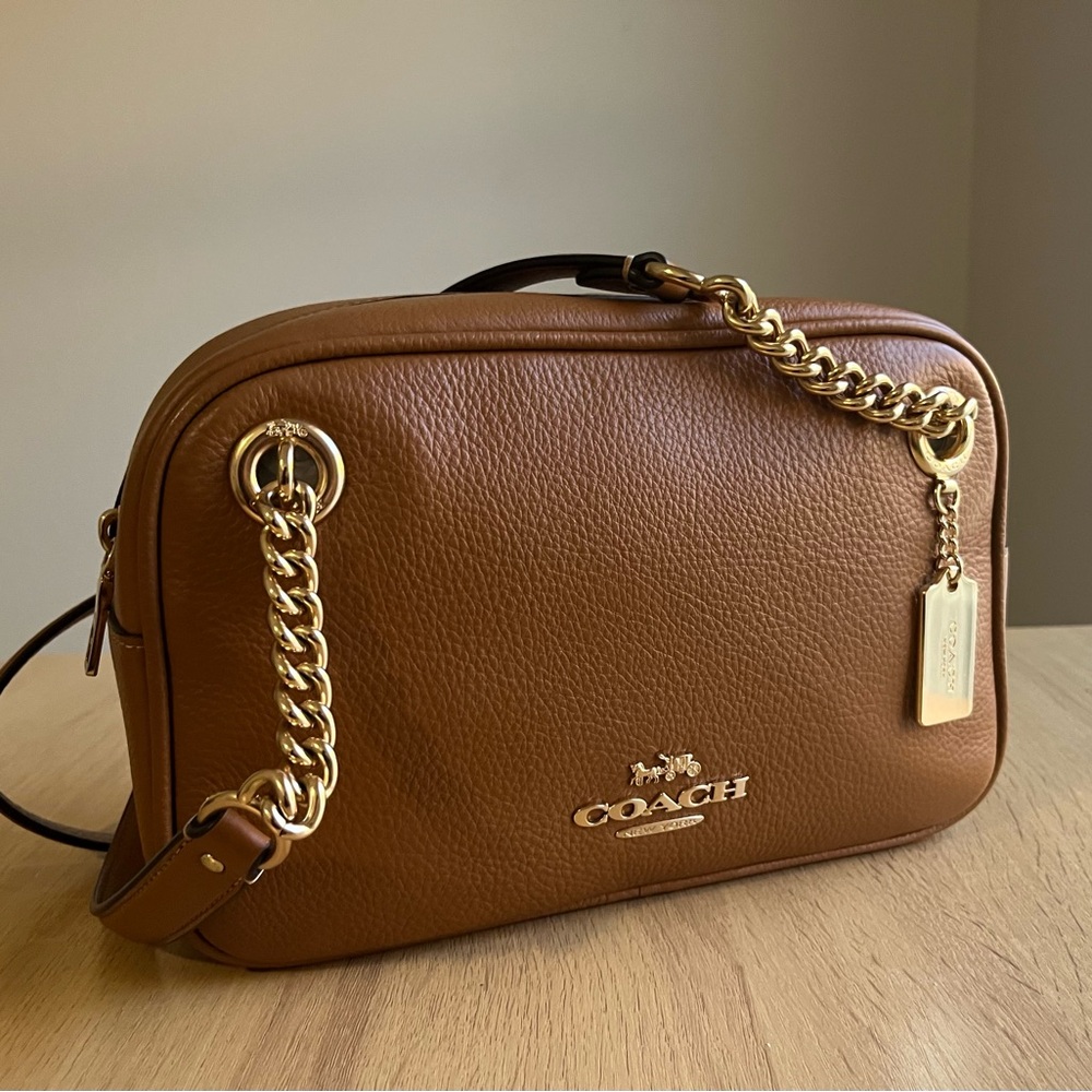 Coach Cammie Gold Chain Shoulder Bag Purse
